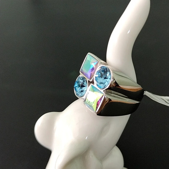 Women's Chunky Statement Cocktail Ring | Size 7 | Stainless Steel - Picture 14 of 17